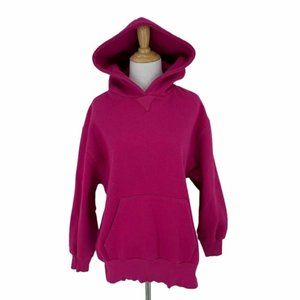 Zara Girls Sweatshirt Youth Size 13/14 Hot Pink Casual Collection Hoodie Sweater